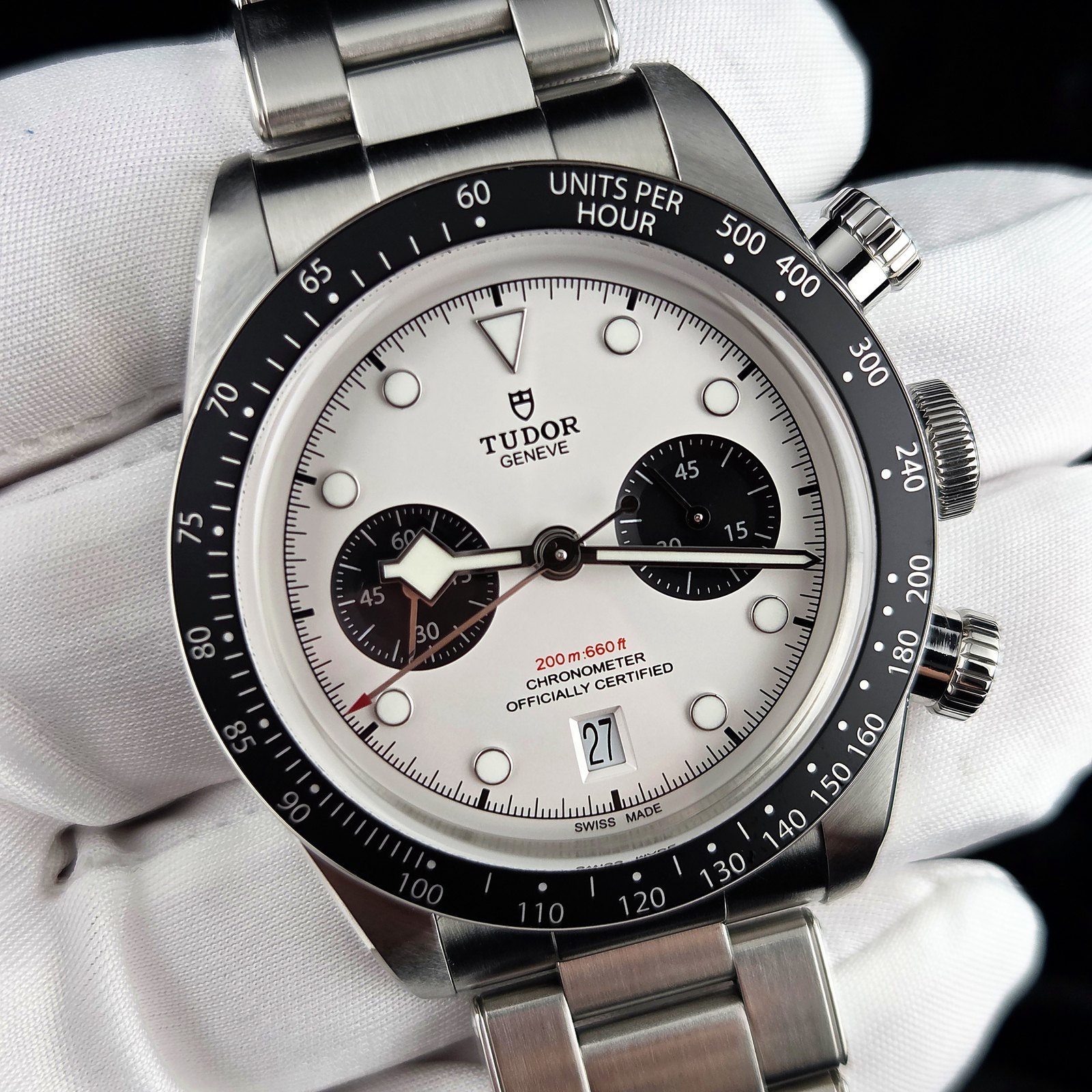 2021 Tudor Black Bay Chrono Panda 79360N White Dial – Full Set Box & Papers