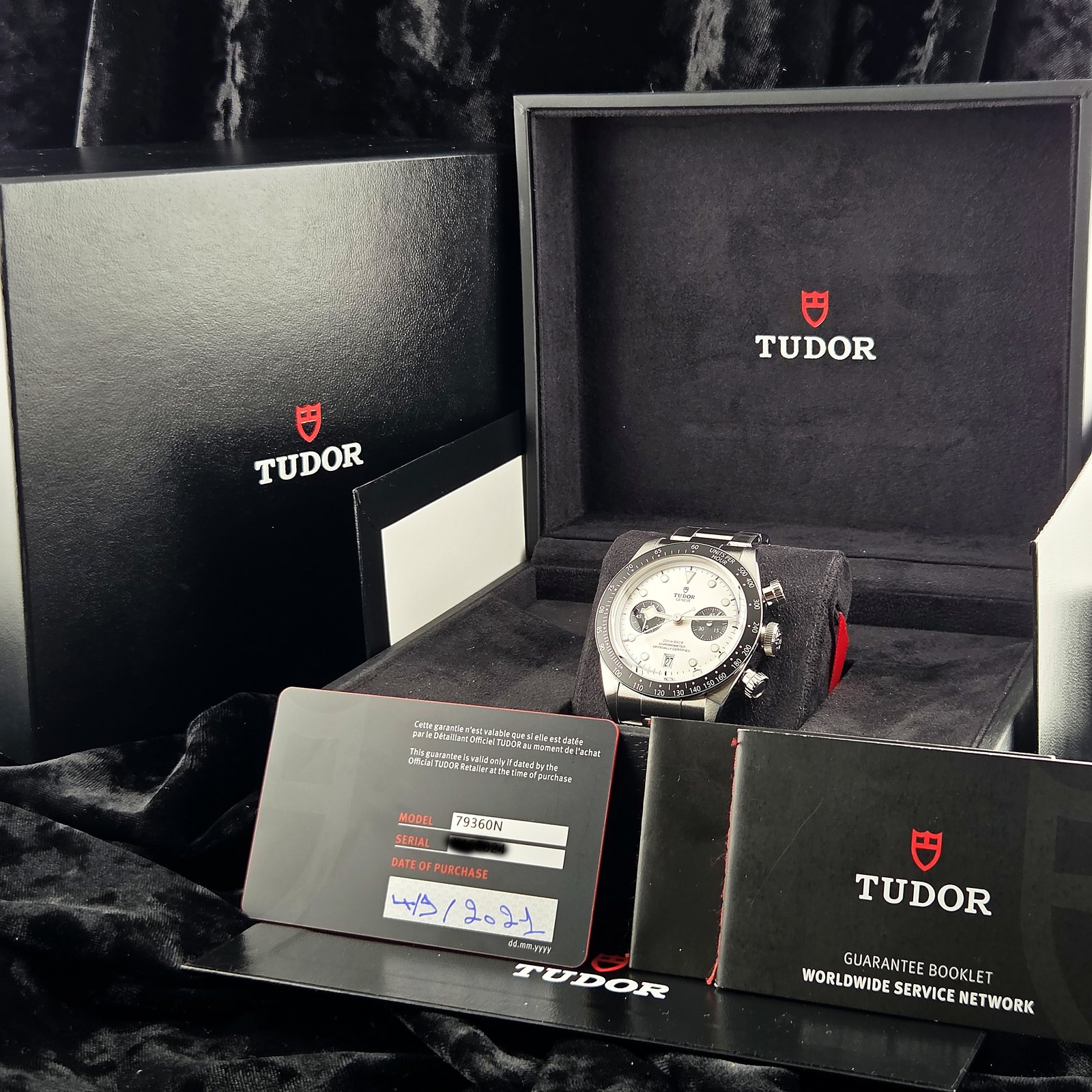 2021 Tudor Black Bay Chrono Panda 79360N White Dial – Full Set Box & Papers - Image 11