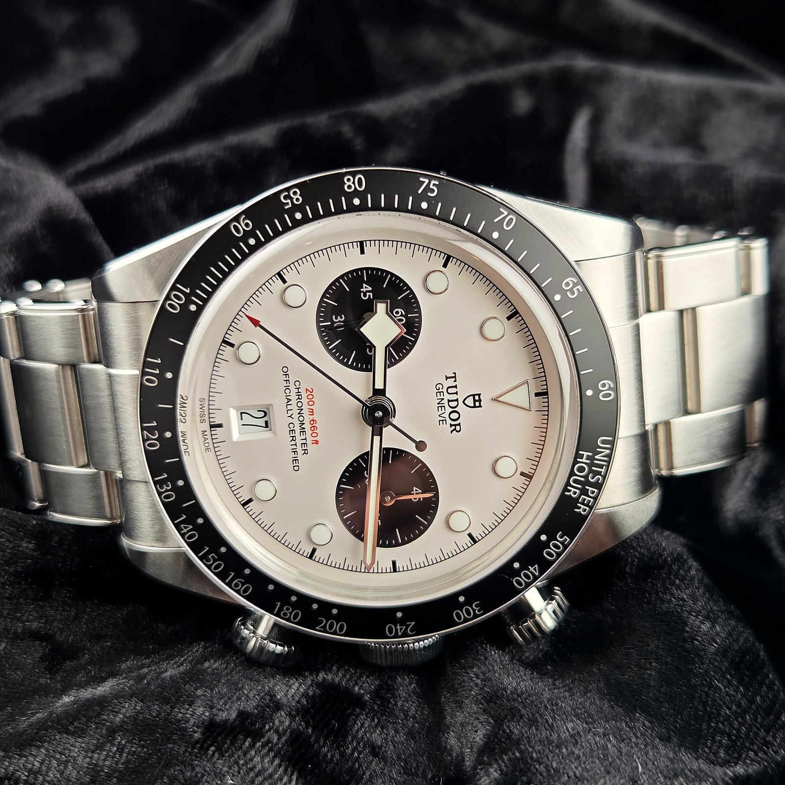 2021 Tudor Black Bay Chrono Panda 79360N White Dial – Full Set Box & Papers - Image 4