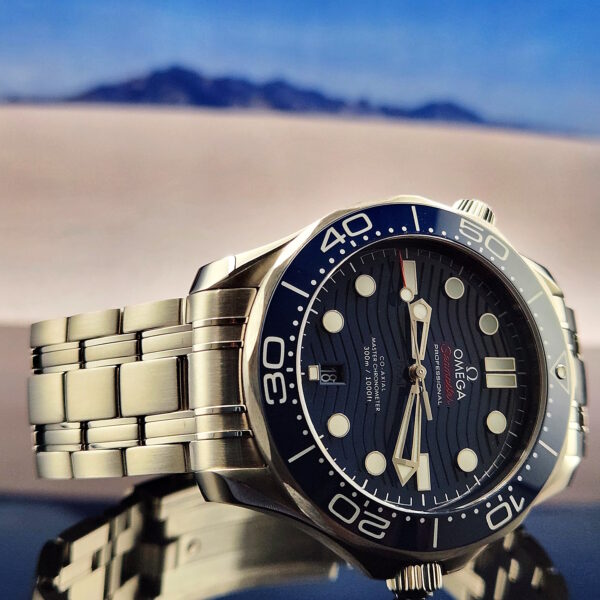 2022 Omega Seamaster Diver 300M Blue 42mm 210.30.42.20.03.001 Full Set + All Links