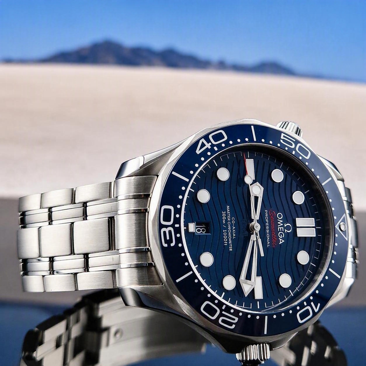 2022 Omega Seamaster Diver 300M Blue 42mm 210.30.42.20.03.001 Full Set + All Links - Image 2