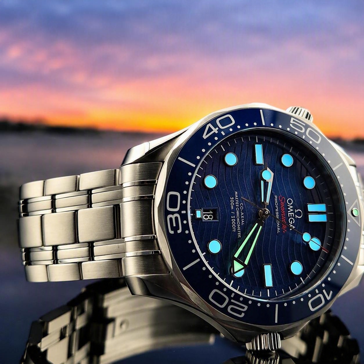 2022 Omega Seamaster Diver 300M Blue 42mm 210.30.42.20.03.001 Full Set + All Links - Image 17