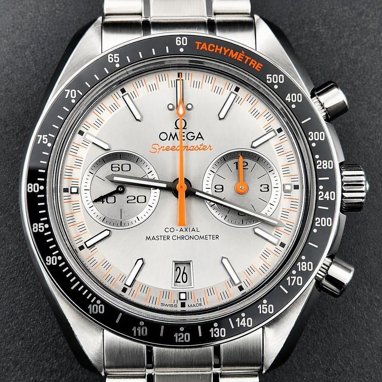 2018 Omega Speedmaster Racing 44.25mm Cal 9900 Master Chronometer Unsized Full Set - Image 3