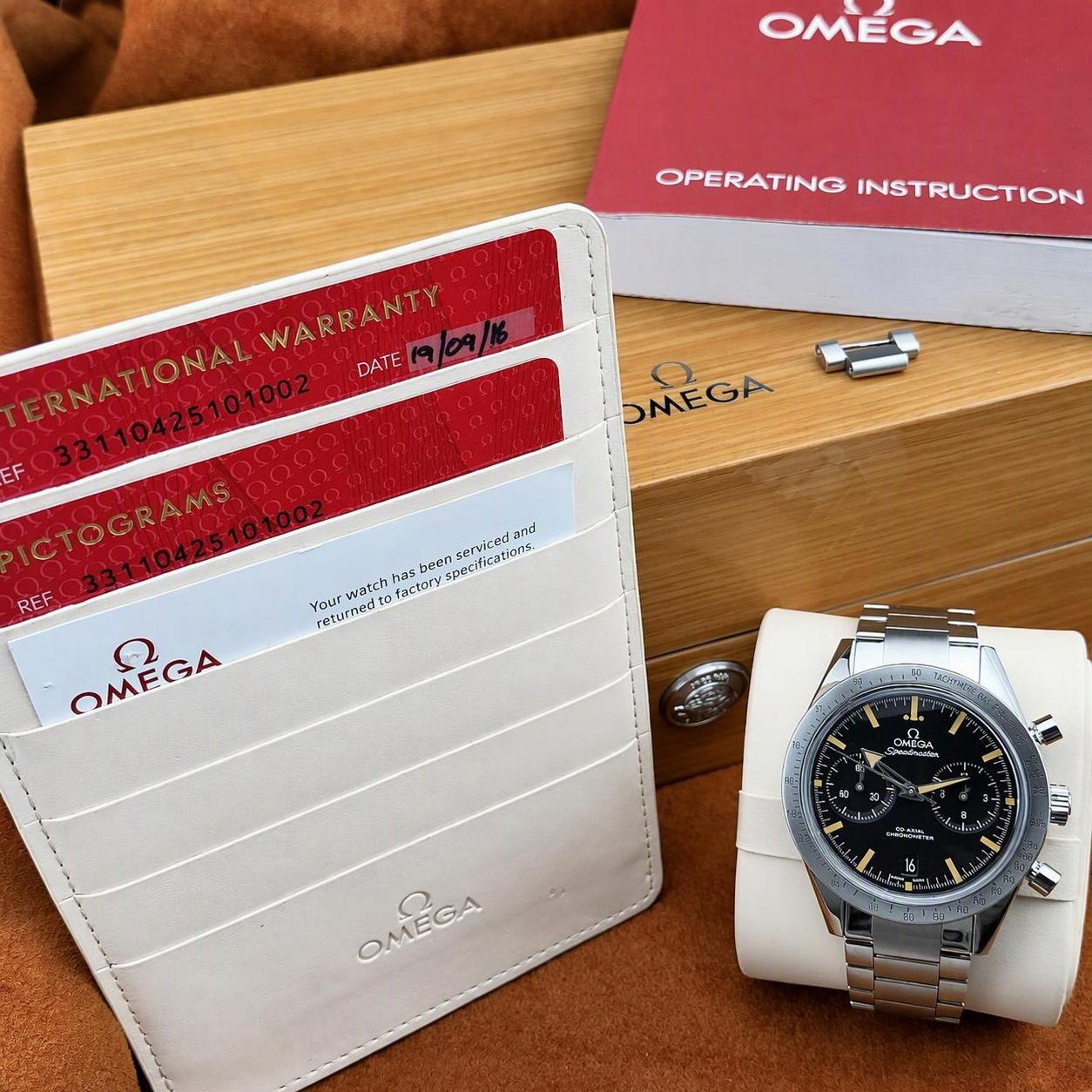 Omega Speedmaster '57 Co-Axial 331.10.42.51.01.002, Box & Papers - Image 14